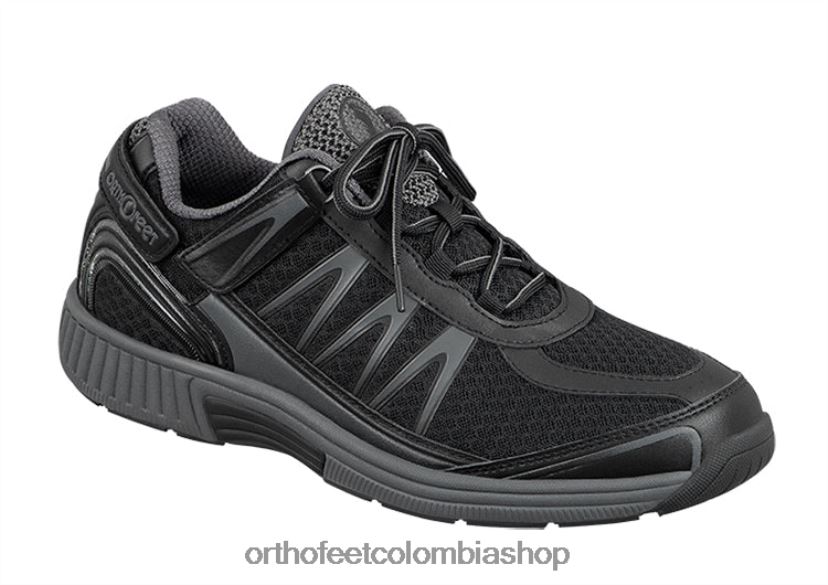 negro Orthofeet R48066135 hombres sprint sin corbata zapatillas
