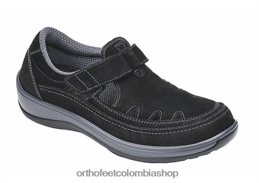 negro Orthofeet R48066100 mujer sereno zapatos casuales