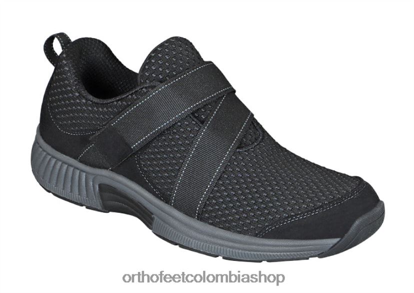 negro Orthofeet R4806692 mujer punto elástico elba zapatos casuales