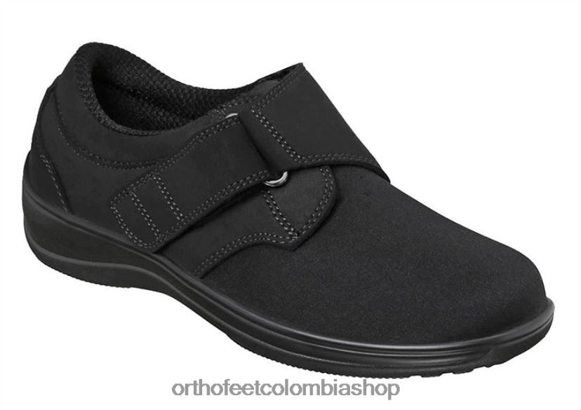 negro Orthofeet R4806693 mujer estiramiento wichita zapatos casuales