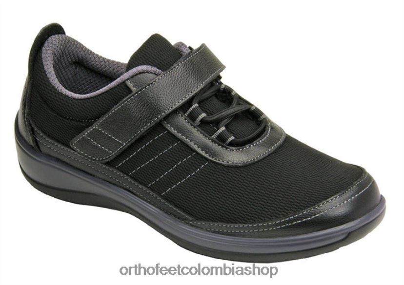 negro Orthofeet R4806695 mujer tejido elástico brisa zapatos casuales