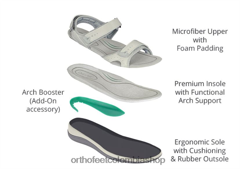 hueso Orthofeet R4806618 mujer correa bidireccional malibu sandalias