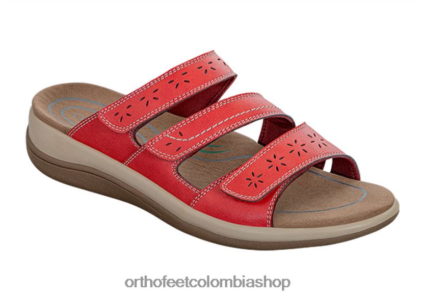 rojo Orthofeet R4806623 mujer Sáhara sandalias