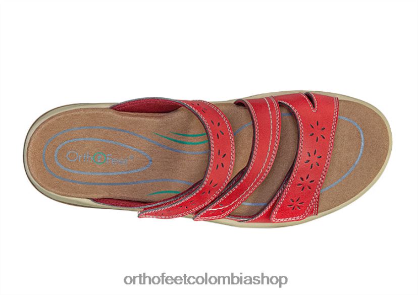 rojo Orthofeet R4806623 mujer Sáhara sandalias